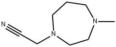 1-甲基-4-氰甲基-1,4-二氮杂环庚烷, 90206-21-6, 结构式