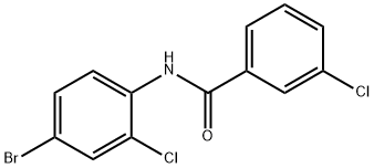 N-(4-BroMo-2-chlorophenyl)-3-chlorobenzaMide, 97% 化学構造式