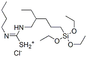 1,3-dibutyl-2-[3-(triethoxysilyl)propyl]isothiouronium chloride Struktur