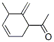 Ethanone, 1-(5-methyl-6-methylene-3-cyclohexen-1-yl)- (9CI) Structure