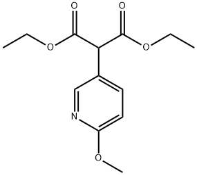 2-(6-甲氧基-3-吡啶基)丙二酸二乙酯, 902130-84-1, 结构式