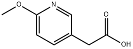 6-Methoxy-3-pyridineacetic Acid Struktur