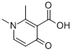 1,2-DIMETHYL-4-OXO-1,4-DIHYDRO-PYRIDINE-3-CARBOXYLIC ACID 结构式