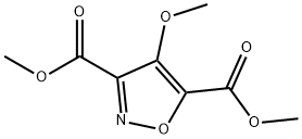 4-甲氧基异噁唑-3,5-二羧酸二甲酯 结构式