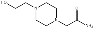2-[4-(2-ヒドロキシエチル)-1-ピペラジニル]アセトアミド HYDROCHLORIDE 化学構造式