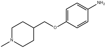 4-[(1-メチルピペリジン-4-イル)メトキシ]アニリン 化学構造式