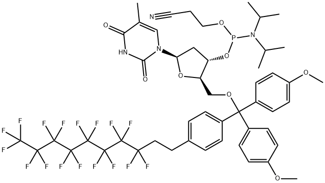 5'-O-FDMT-THYMIDINE CEP Structure