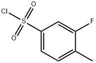 3-FLUORO-4-METHYLBENZENESULFONYL CHLORIDE Struktur