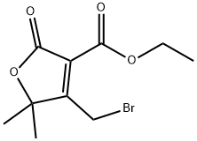 4-BROMOMETHYL-5,5-DIMETHYL-2-OXO-2,5-DIHYDRO-FURAN-3-CARBOXYLIC ACID ETHYL ESTER Structure