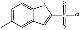 5-METHYL-1-BENZOTHIOPHENE-2-SULFONYL CHLORIDE Struktur