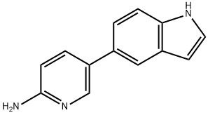 5-(1H-indol-5-yl)-pyridin-2-ylamine Structure