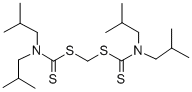 S,S'-METHYLENEBIS(N,N-DIISOBUTYLDITHIOCARBAMATE) Structure