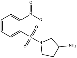 1-(2-NITRO-BENZENESULFONYL)-PYRROLIDIN-3-YLAMINE Structure