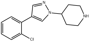 4-[4-(2-CHLOROPHENYL)-1H-PYRAZOL-1-YL]PIPERIDINE Struktur