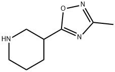 3-methyl-5-(piperidin-3-yl)-1,2,4-oxadiazole Structure