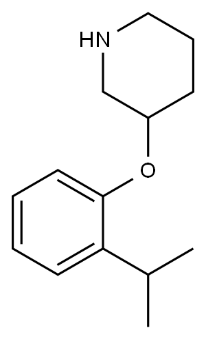 3-(2-ISOPROPYL-PHENOXY)-PIPERIDINE Struktur