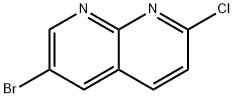 6-BROMO-2-CHLORO-[1,8]NAPHTHYRIDINE Struktur