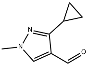 3-CYCLOPROPYL-1-METHYL-1H-PYRAZOLE-4-CARBALDEHYDE Structure