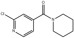 2-クロロ-4-(1-ピペリジニルカルボニル)ピリジン 化学構造式