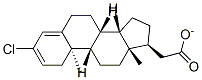 [(8R,9S,10R,13S,14S,17S)-3-chloro-10,13-dimethyl-2,7,8,9,11,12,14,15,1 6,17-decahydro-1H-cyclopenta[a]phenanthren-17-yl] acetate Struktur