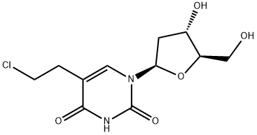 5-(2-chloroethyl)-1-[(2S,4S,5R)-4-hydroxy-5-(hydroxymethyl)oxolan-2-yl ]pyrimidine-2,4-dione Structure