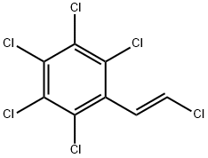 (E)-BETA-2,3,4,5,6-HEXACHLOROSTYRENE Structure