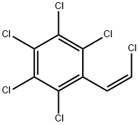 (Z)-Β,2,3,4,5,6-六氯苯乙烯,90301-93-2,结构式