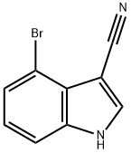 4-BROMO-3-CYANOINDOLE 化学構造式
