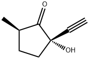 Cyclopentanone, 2-ethynyl-2-hydroxy-5-methyl-, cis- (9CI) Structure