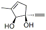 3-Cyclopentene-1,2-diol, 1-ethynyl-3-methyl-, cis- (9CI) Structure