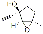 6-Oxabicyclo[3.1.0]hexan-2-ol, 2-ethynyl-5-methyl-, (1alpha,2beta,5alpha)- (9CI) Struktur