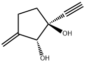 1,2-Cyclopentanediol, 1-ethynyl-3-methylene-, cis- (9CI) Structure