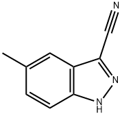 3-氰基-5-甲基-1H-吲唑, 90322-83-1, 结构式