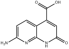 7-氨基-2-羟基-1,8-萘啶-4-羧酸, 90323-16-3, 结构式