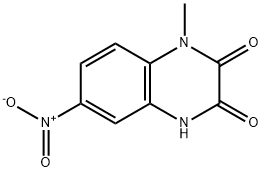 1-甲基-6-硝基-1,4-二氢喹喔啉-2,3-二酮, 90323-30-1, 结构式