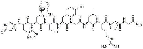黄体生成素-释放激素,9034-40-6,结构式