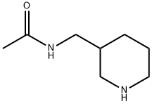 N-(哌啶-3-基甲基)乙酰胺 结构式