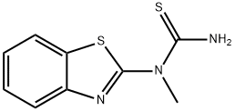 Urea, 1-(2-benzothiazolyl)-1-methyl-2-thio- (7CI) Struktur