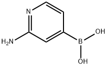 (2-AMINO-4-PYRIDYL)BORONIC ACID Structure