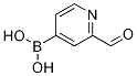 2-FORMYLPYRIDINE-4-BORONIC ACID, 903513-63-3, 结构式