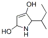 1H-Pyrrole-2,4-diol,  2,5-dihydro-5-(1-methylpropyl)- Structure