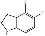 4-氯-5-氟吲哚啉,903551-32-6,结构式