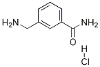 3-(アミノメチル)ベンズアミド塩酸塩 化学構造式