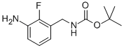 TERT-BUTYL 3-AMINO-2-FLUOROBENZYLCARBAMATE Structure