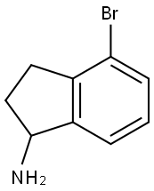 4-bromo-2,3-dihydro-1H-inden-1-amine Structure