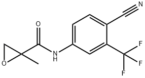 N-[4-氰基-3-(三氟甲基)苯基]甲基环氧丙烯酰胺,90357-51-0,结构式