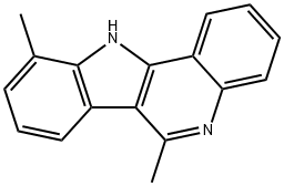 11H-Indolo[3,2-c]quinoline,  6,10-dimethyl- Structure
