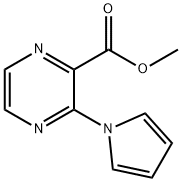 3-(1H-吡咯-1-基)吡嗪-2-甲酸甲酯, 90361-95-8, 结构式