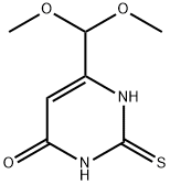 6-(DIMETHOXYMETHYL)-2-MERCAPTOPYRIMIDIN-4-OL, 90370-38-0, 结构式