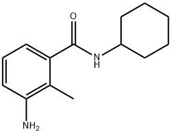 3-アミノ-N-シクロヘキシル-2-メチルベンズアミド 化学構造式